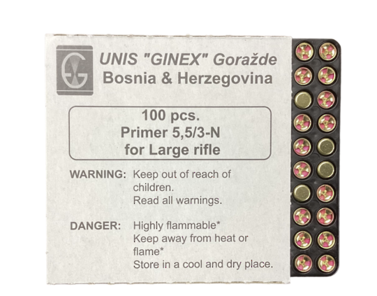 Ginex Large Rifle Primers 100